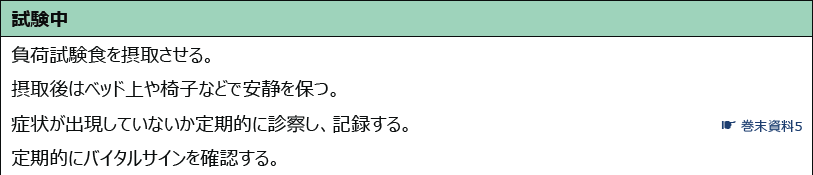 表10 試験当日の流れ-試験中